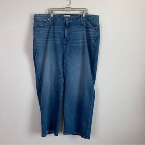 Madewell women’s curvy slim wide leg jeans 37Tall